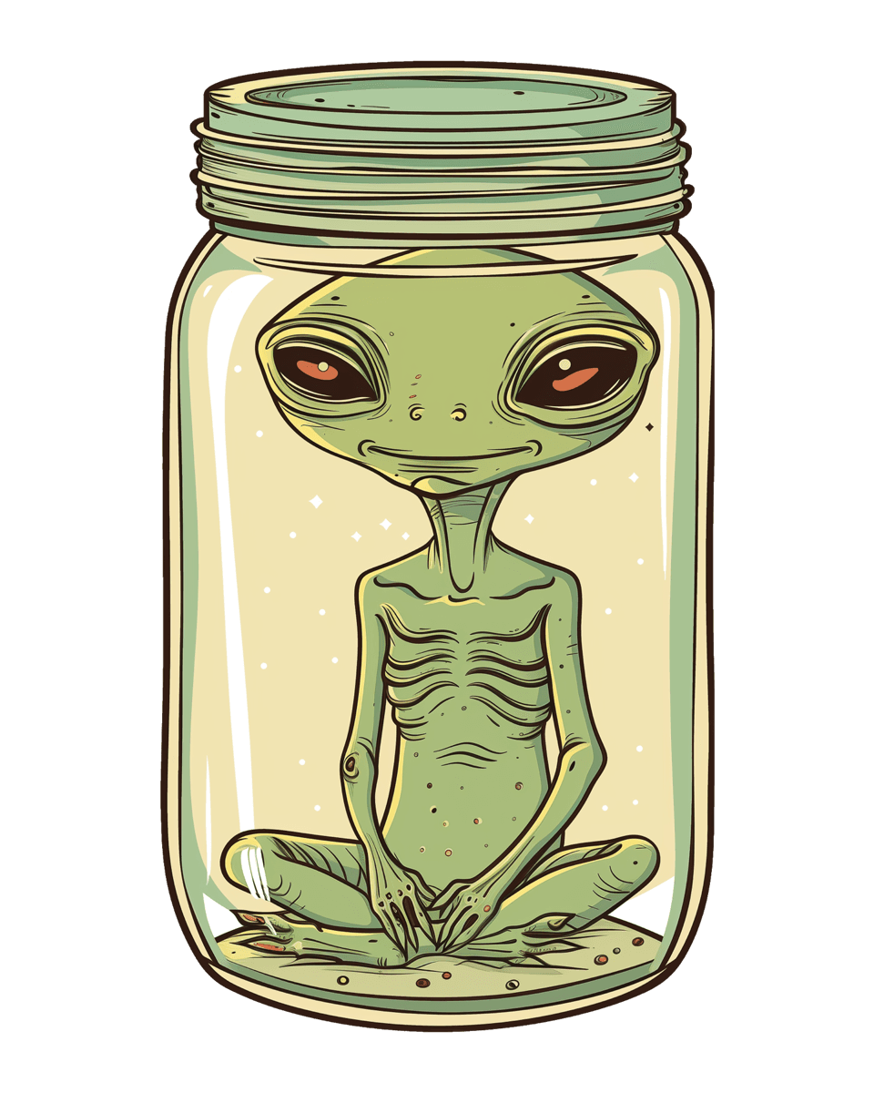 Design Alien No Jarro