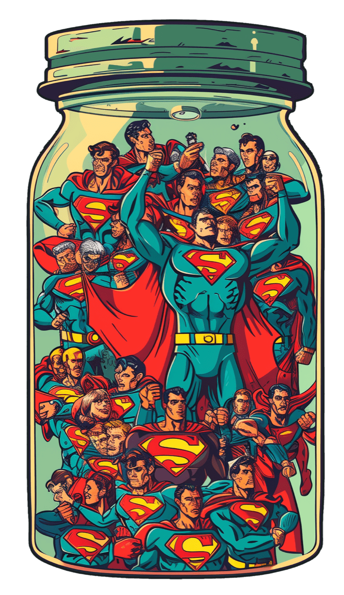 Jarro De Super Homens