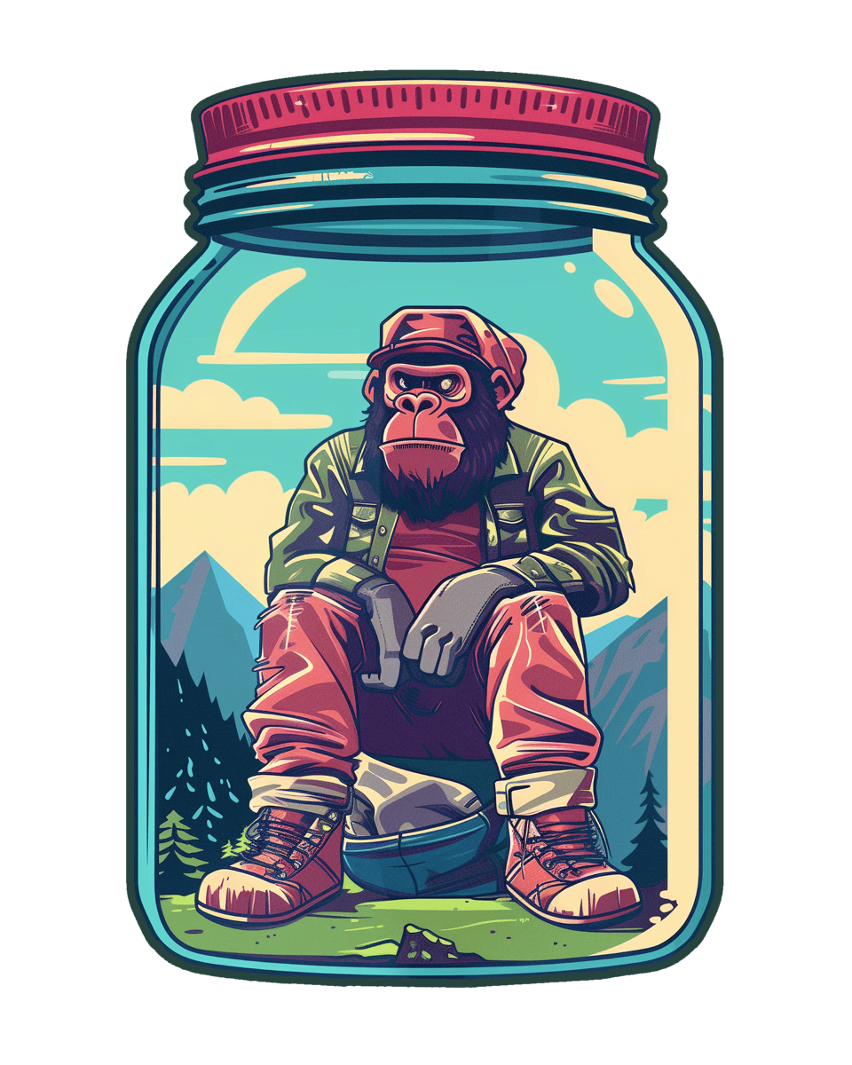 Chilling Gorila Jar