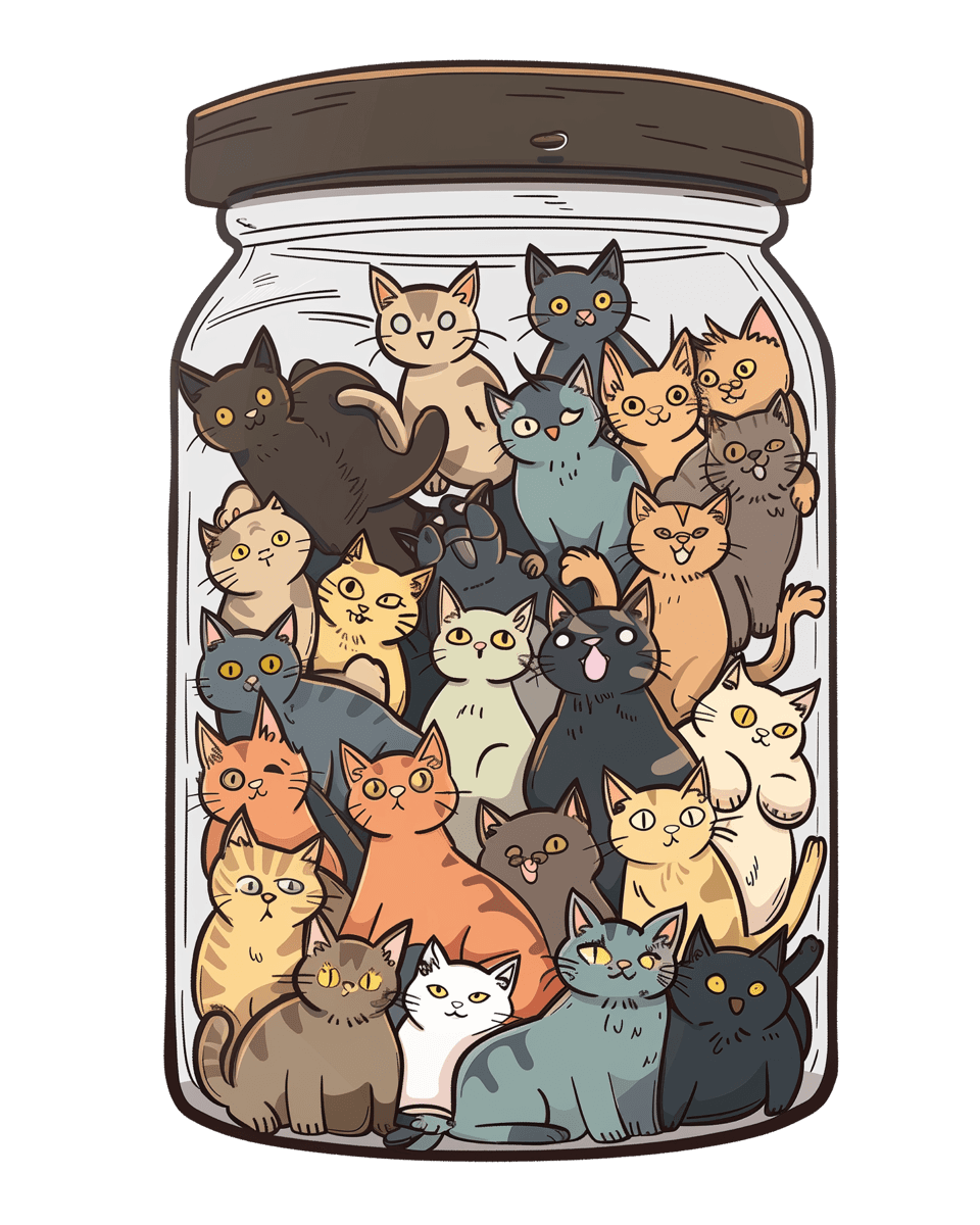 Frasco De Gatos