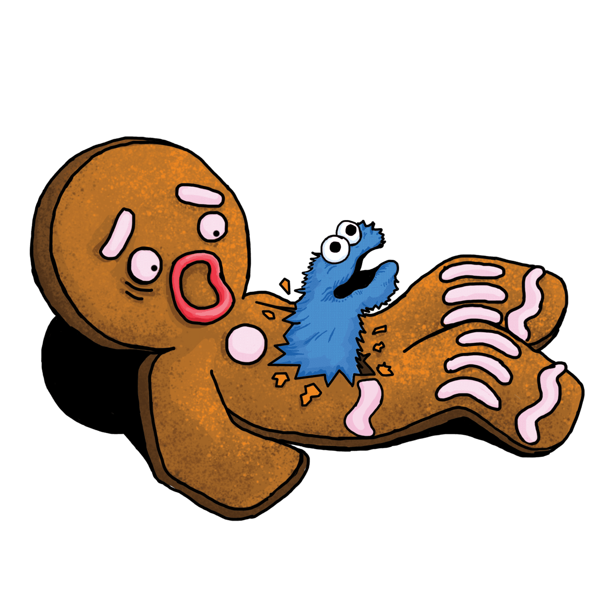 Gigerbread Cookie Monster Alien